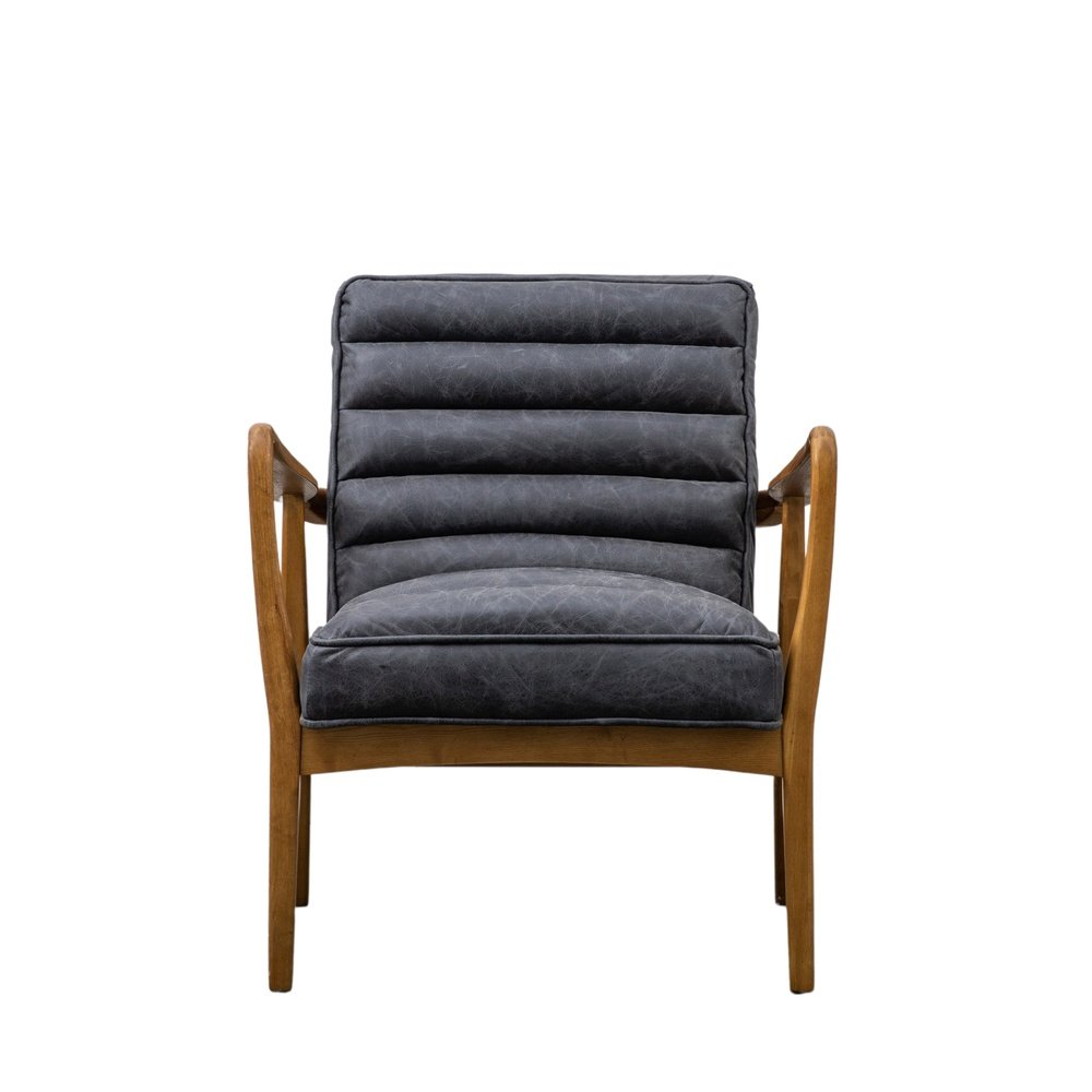Gallery Interiors Datsun Occasional Chair in Antique Ebony
