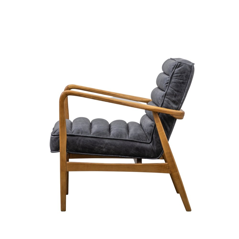  GalleryDirect-Gallery Interiors Datsun Occasional Chair in Antique Ebony-Black 709 