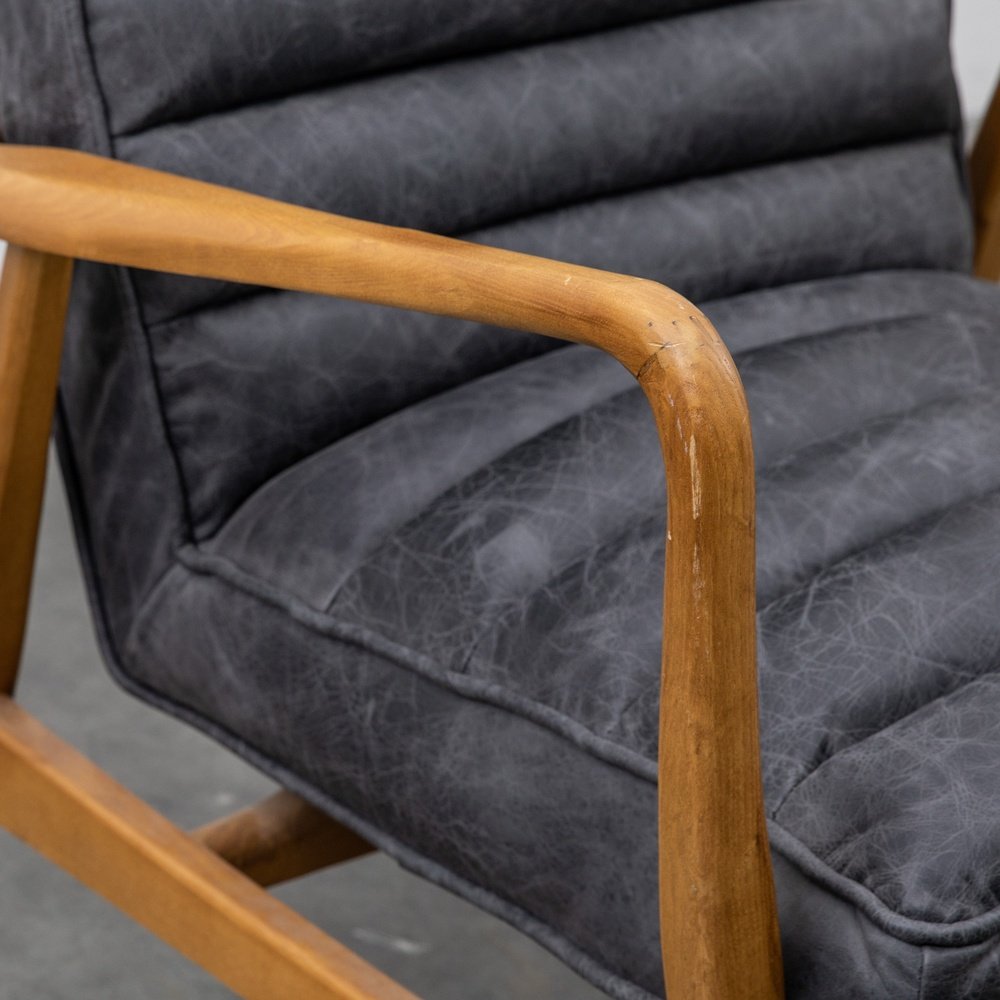  GalleryDirect-Gallery Interiors Datsun Occasional Chair in Antique Ebony-Black 477 