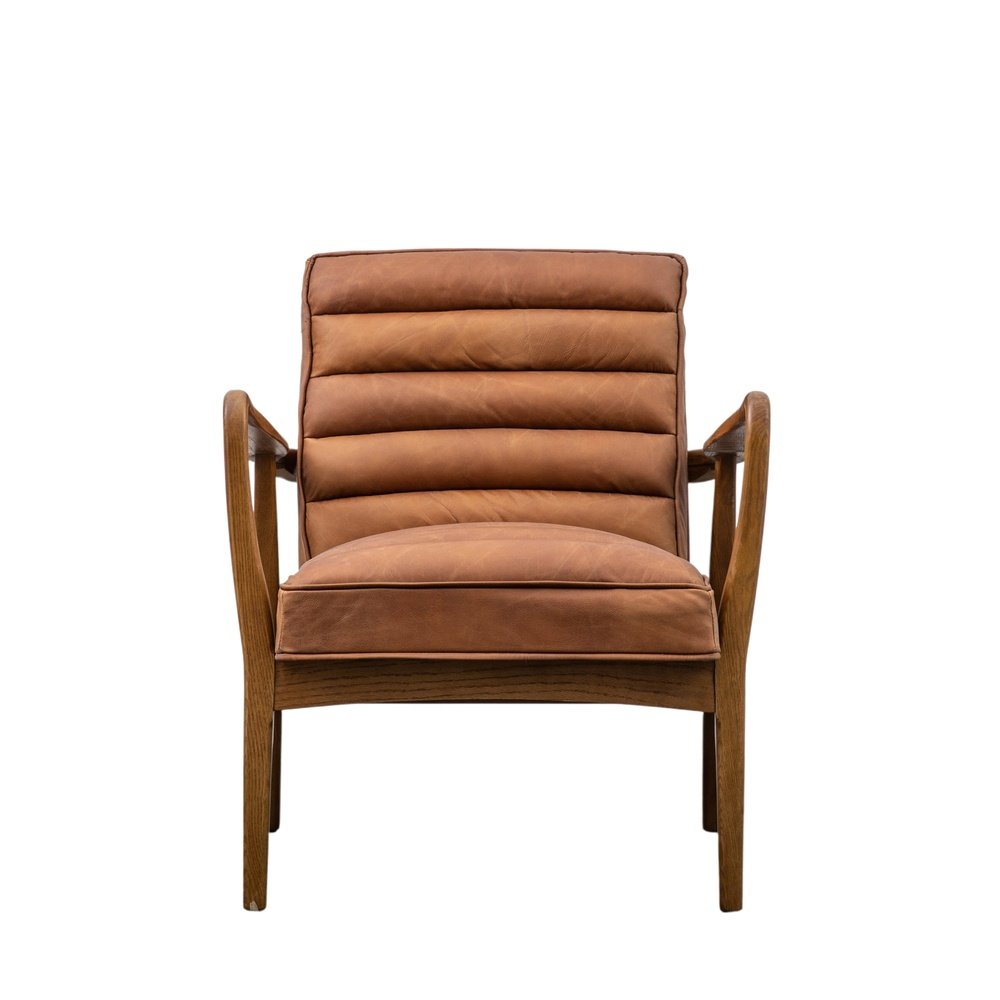 Gallery Interiors Datsun Occasional Chair in Vintage Brown