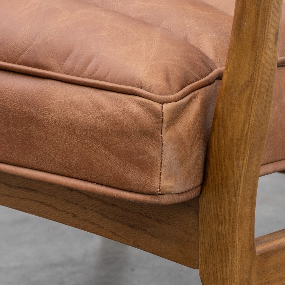  GalleryDirect-Gallery Interiors Datsun Occasional Chair in Vintage Brown-Brown 181 