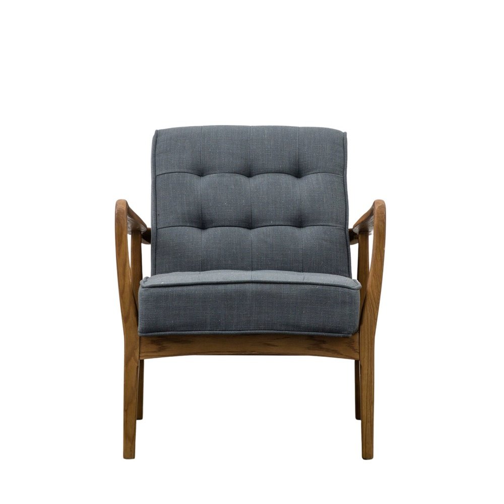 Gallery Interiors Humber Occasional Chair in Dark Grey