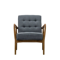 Gallery Interiors Humber Occasional Chair in Dark Grey