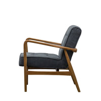 Gallery Interiors Humber Occasional Chair in Dark Grey