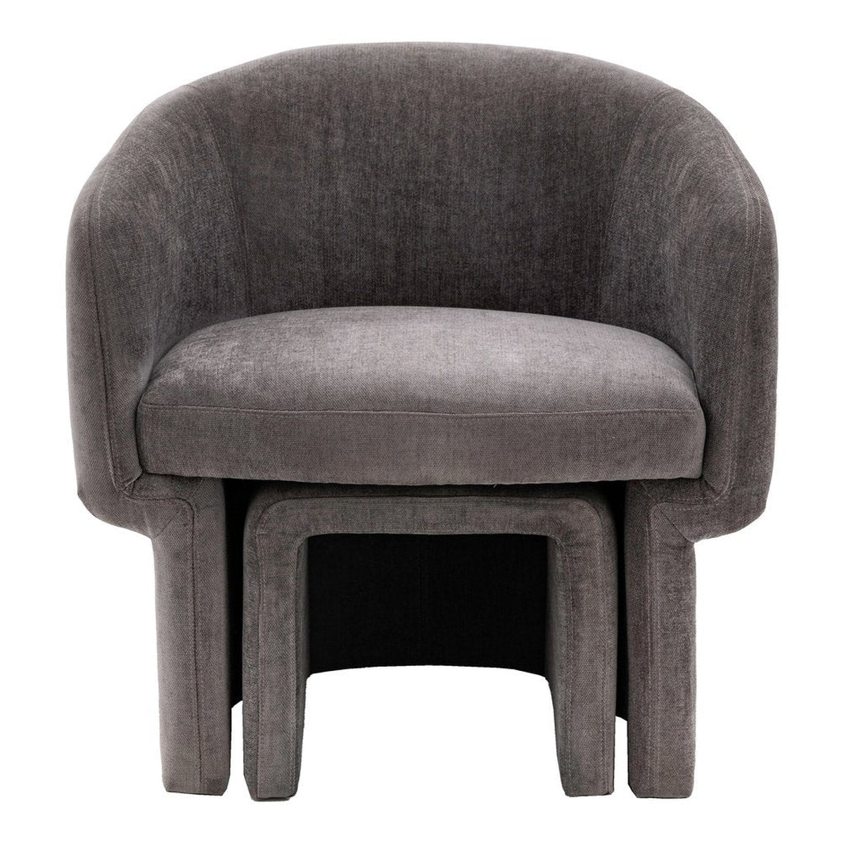 Gallery Interiors Alaric Armchair in Anthracite