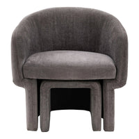 Gallery Interiors Alaric Armchair in Anthracite