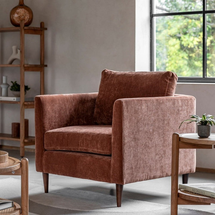 Chesterfield Armchair - Rust GalleryDirect 2
