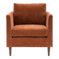 Gallery Interiors Chesterfield Armchair in Rust