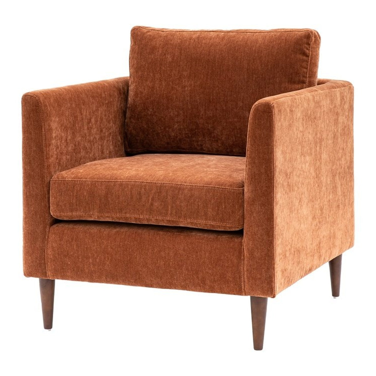 Gallery Interiors Chesterfield Armchair in Rust