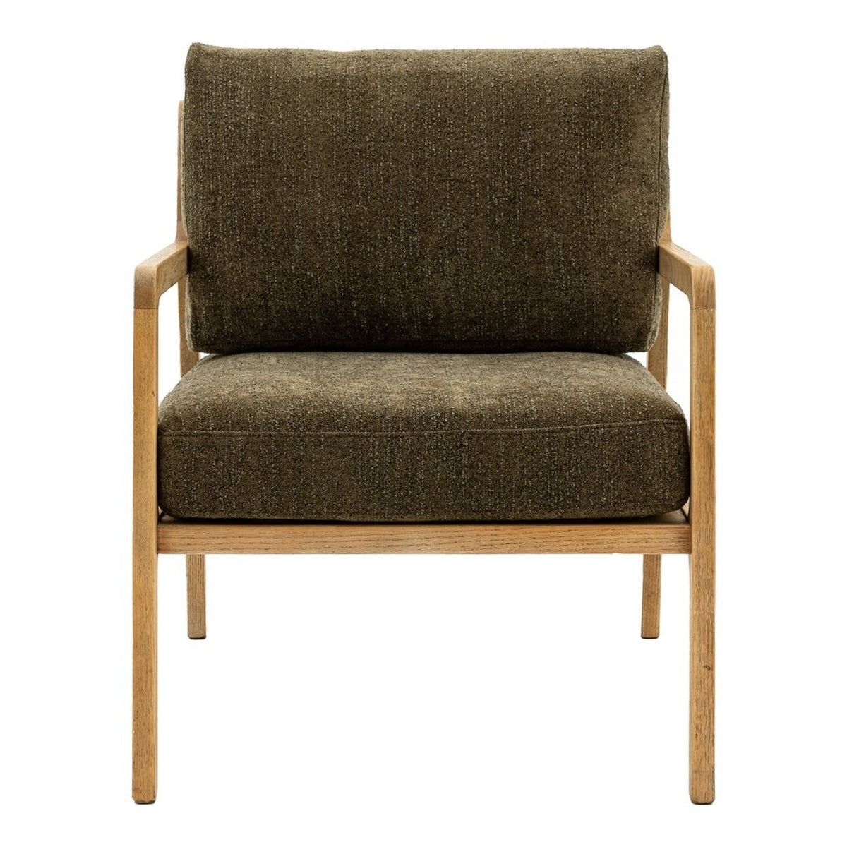 Gallery Interiors Vesper Armchair in Moss Green