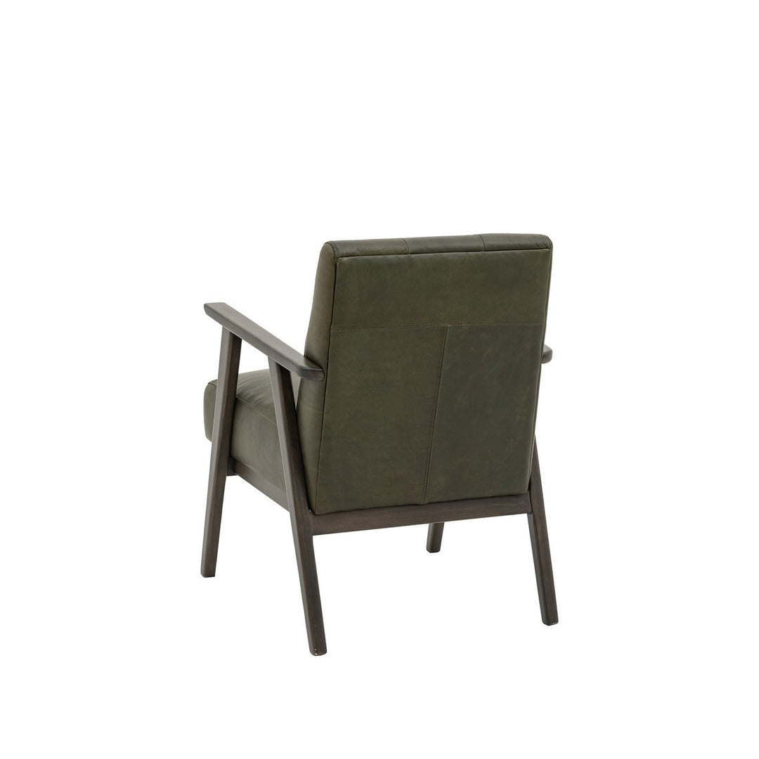 Hallcrest Armchair - Heritage Green Leather GalleryDirect 7