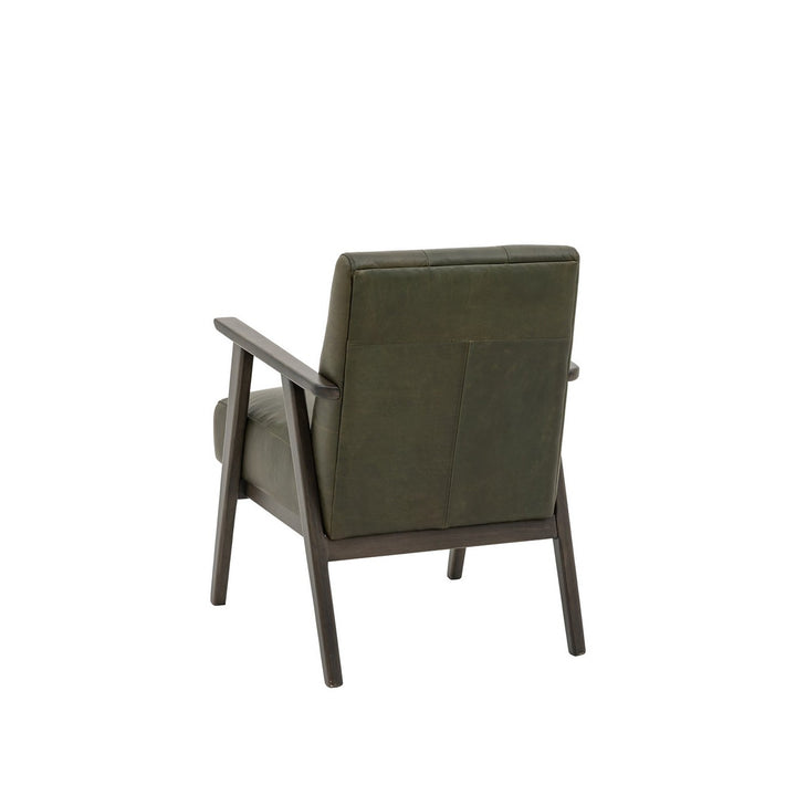 Hallcrest Armchair - Heritage Green Leather GalleryDirect 7