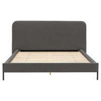 Gallery Interiors Oslin Bedstead in Warm Grey