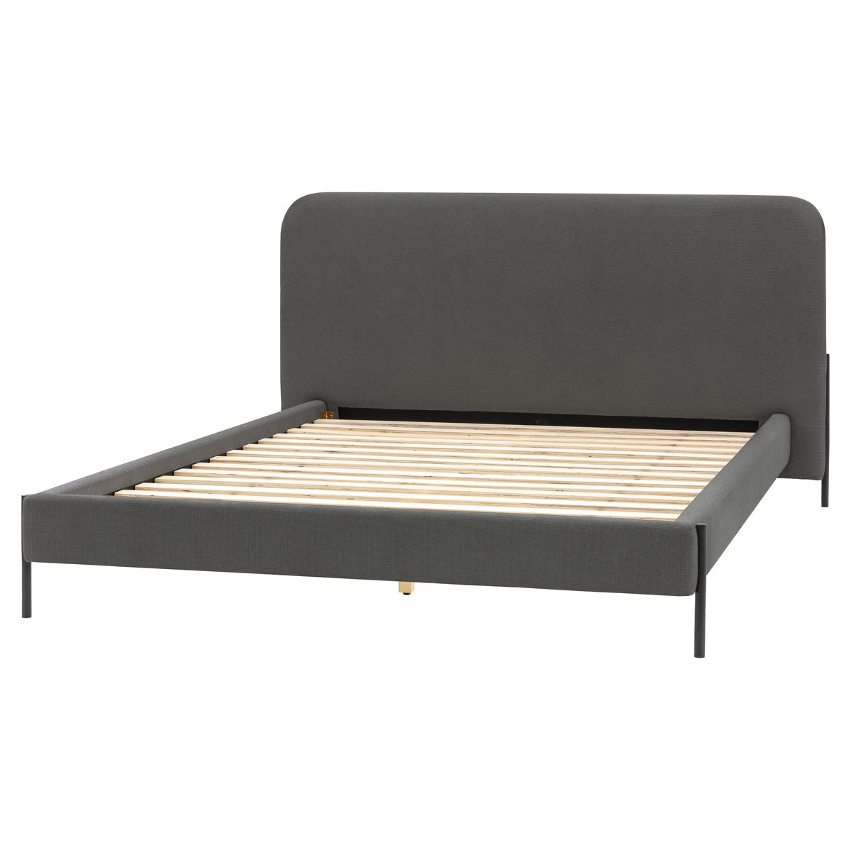 Gallery Interiors Oslin Bedstead in Warm Grey