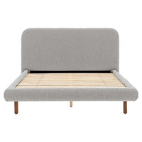 Gallery Interiors Raleigh Bedstead in Stone Grey