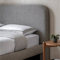 Gallery Interiors Raleigh Bedstead in Stone Grey