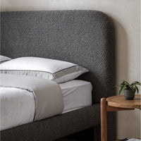 Gallery Interiors Raleigh Bedstead in Charcoal