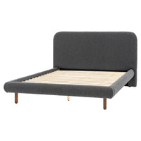 Gallery Interiors Raleigh Bedstead in Charcoal