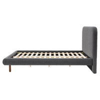 Gallery Interiors Raleigh Bedstead in Charcoal