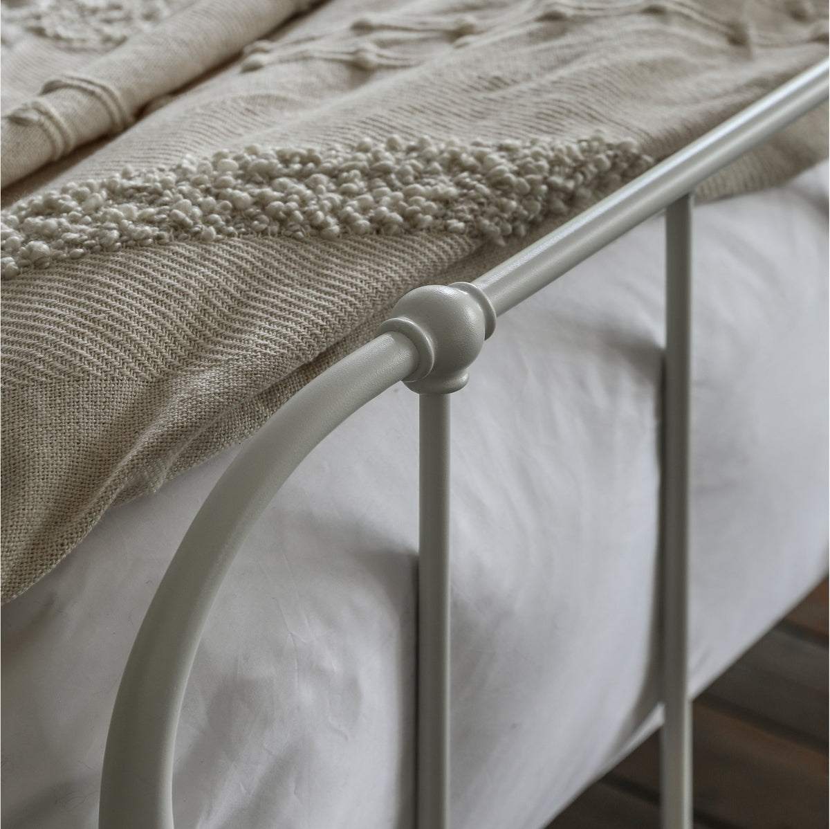 Gallery Interiors Loughborough Bed in Ivory