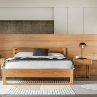 Gallery Interiors Croft Double Bed in Natural