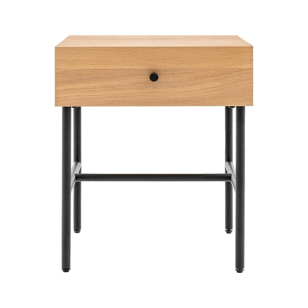 Kingsley 1 Drawer Bedside - Natural GalleryDirect 1