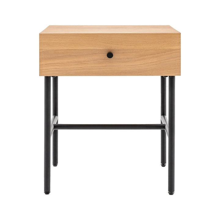 Kingsley 1 Drawer Bedside - Natural GalleryDirect 1