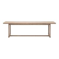 Gallery Interiors Croft Dining Bench in Smoke