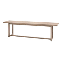 Gallery Interiors Croft Dining Bench in Smoke