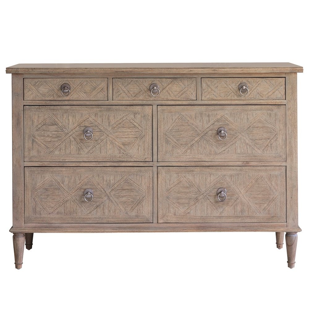  GalleryDS-Gallery Interiors Mustique 7 Drawer Chest-Natural 125 