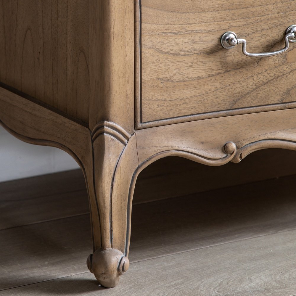 Chic 5 Drawer Chest - Weathered Wood GalleryDirect 3