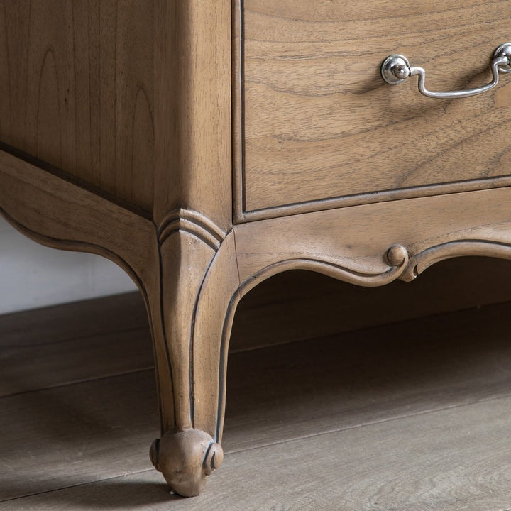 Chic 5 Drawer Chest - Weathered Wood GalleryDirect 3