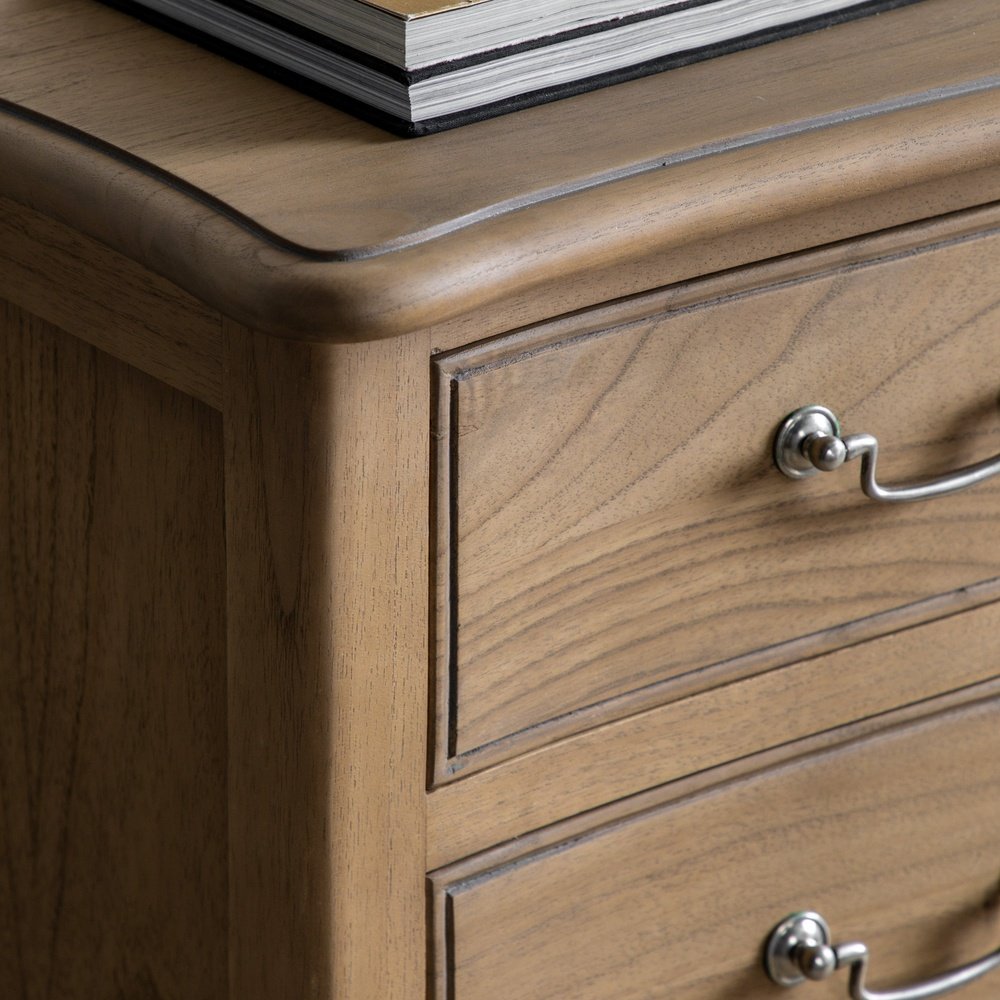 Chic 5 Drawer Chest - Weathered Wood GalleryDirect 4