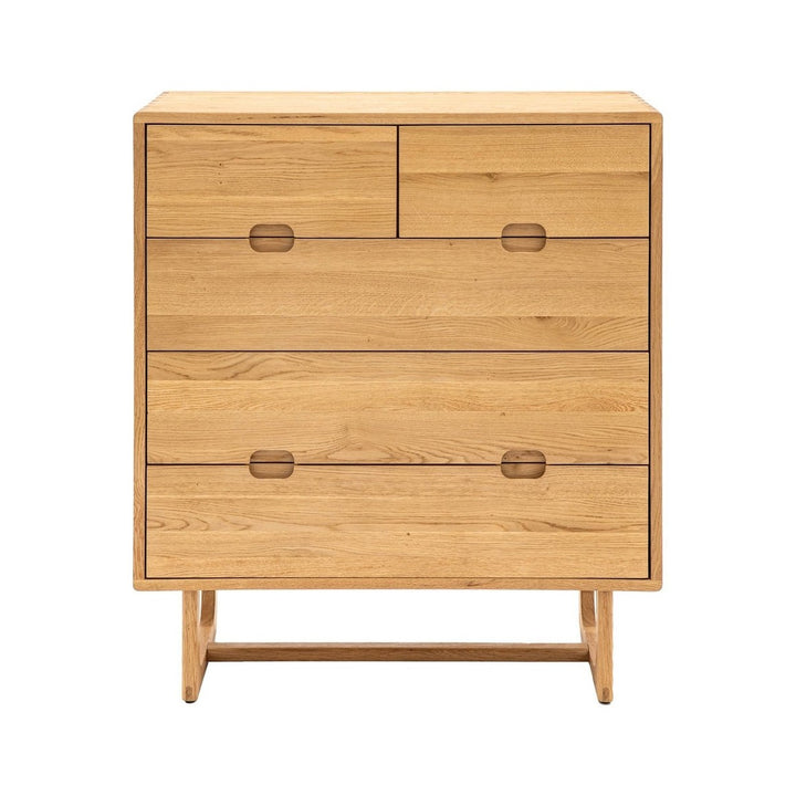 Croft 5 Drawer Chest - Natural GalleryDirect 1