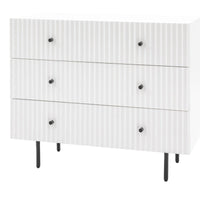 Gallery Interiors Denton 3 Drawer Chest in White