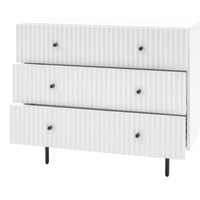 Gallery Interiors Denton 3 Drawer Chest in White