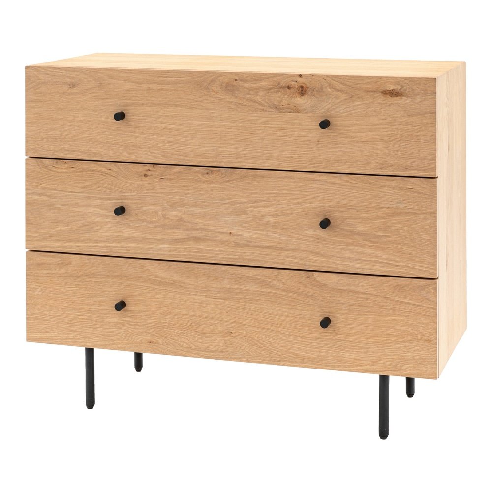 Gallery Interiors Kingsley 3 Drawer Chest in Natural
