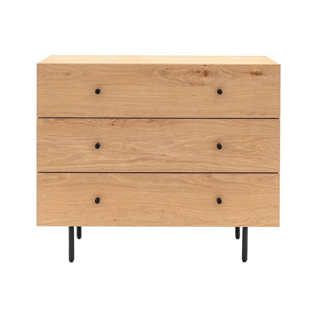 Kingsley 3 Drawer Chest - Natural GalleryDirect 1