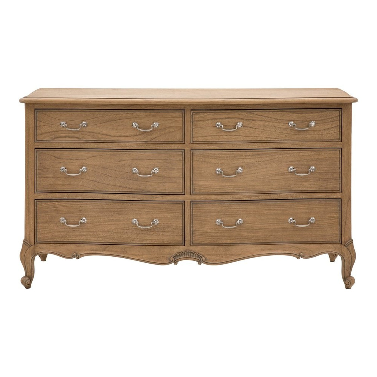 Gallery Interiors Chic 6 Drawer Weathered Chest