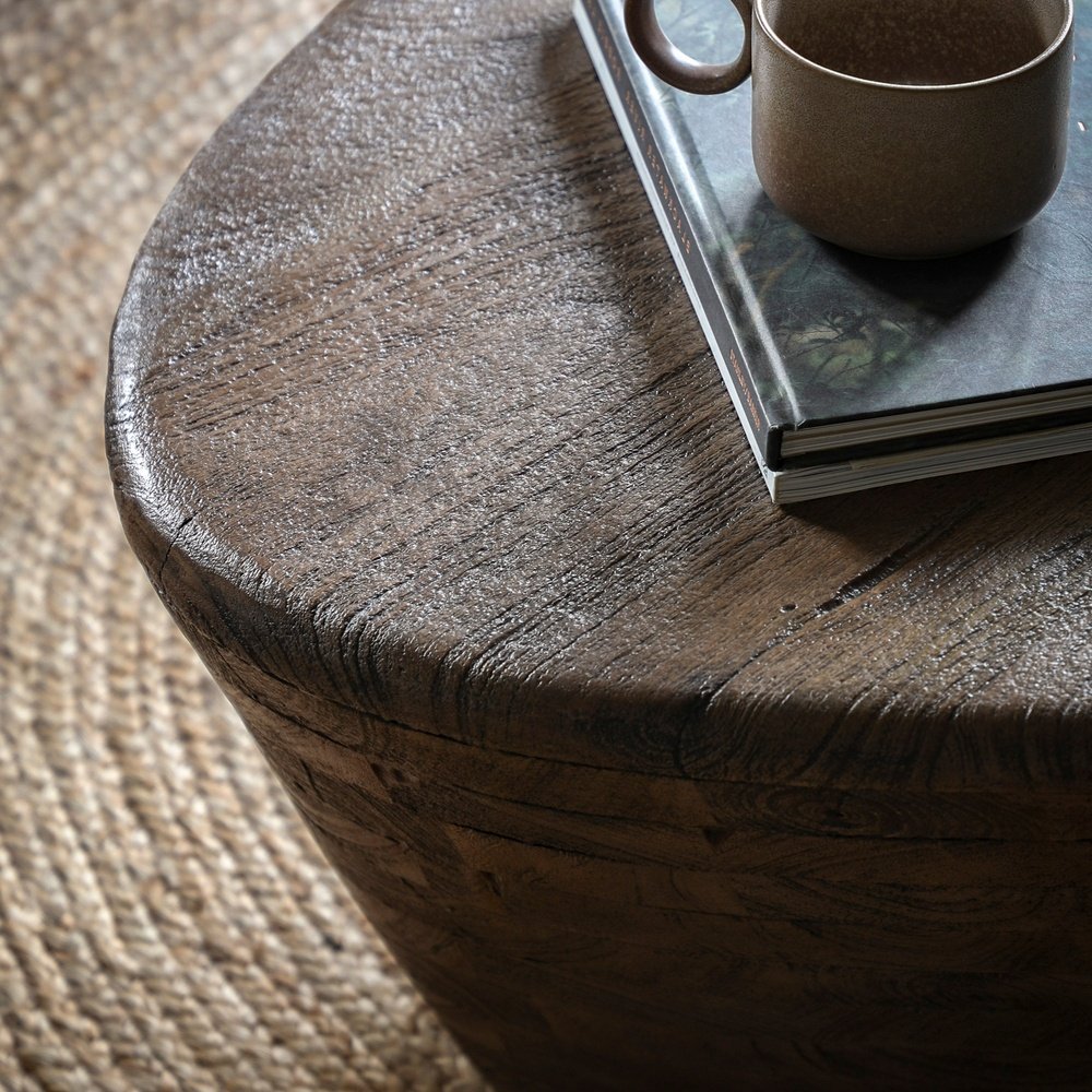  GalleryDirect-Gallery Interiors Teal Coffee Table-Dark Wood 421 