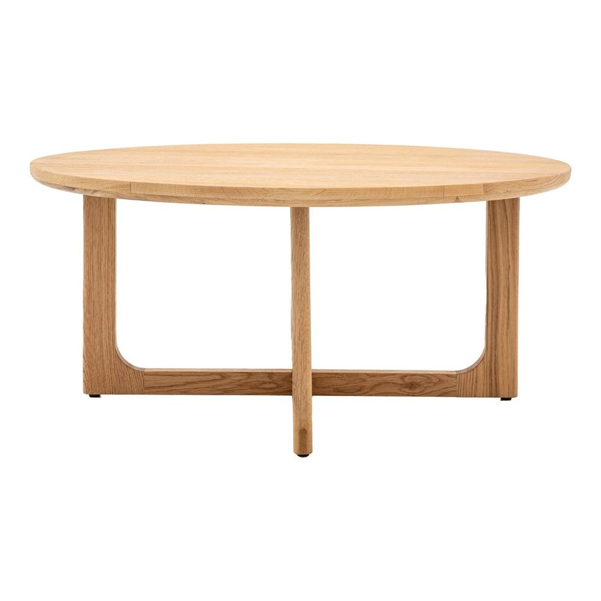 Gallery Interiors Croft Round Coffee Table in Natural