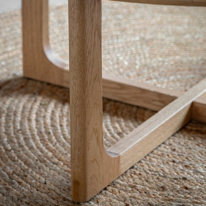 Croft Round Coffee Table - Natural GalleryDirect 5