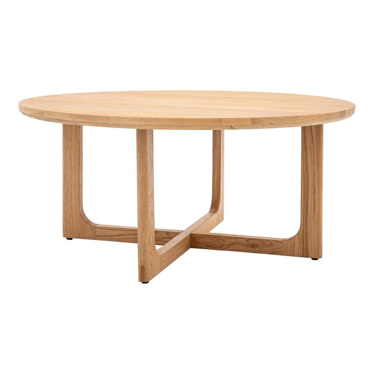 Gallery Interiors Croft Round Coffee Table in Natural