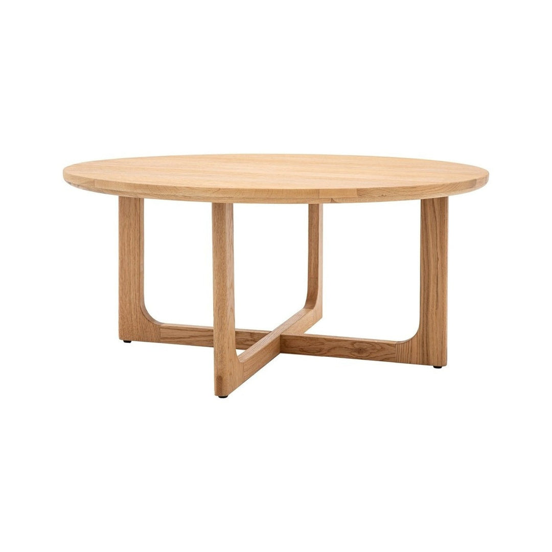 Croft Round Coffee Table - Natural GalleryDirect 7