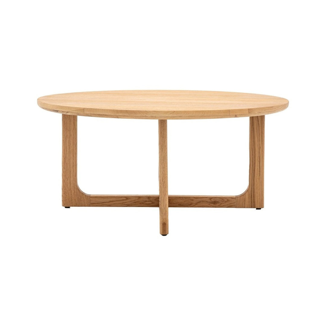 Croft Round Coffee Table - Natural GalleryDirect 1