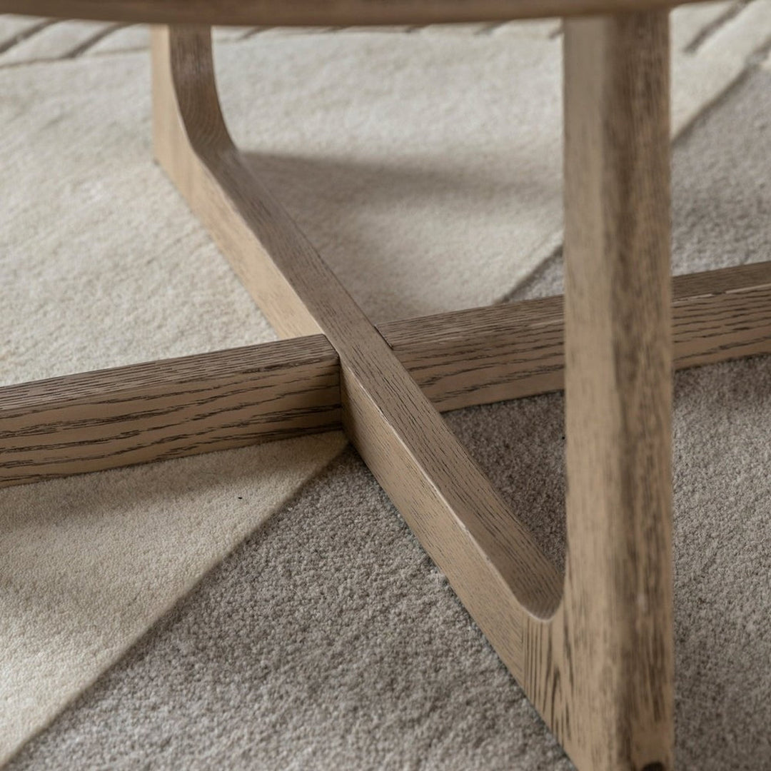 Croft Round Coffee Table - Smoke GalleryDirect 3