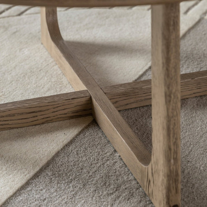 Croft Round Coffee Table - Smoke GalleryDirect 3