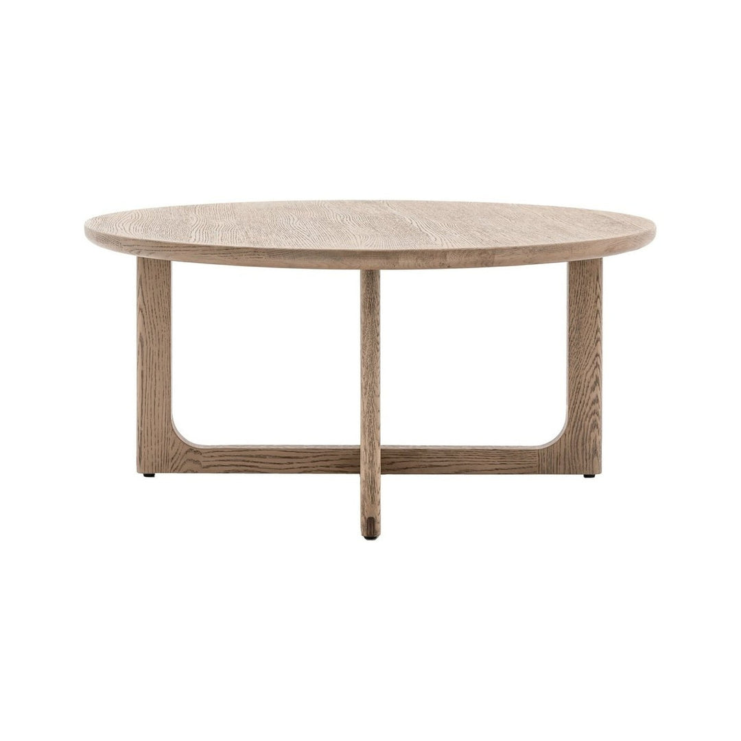 Croft Round Coffee Table - Smoke GalleryDirect 1