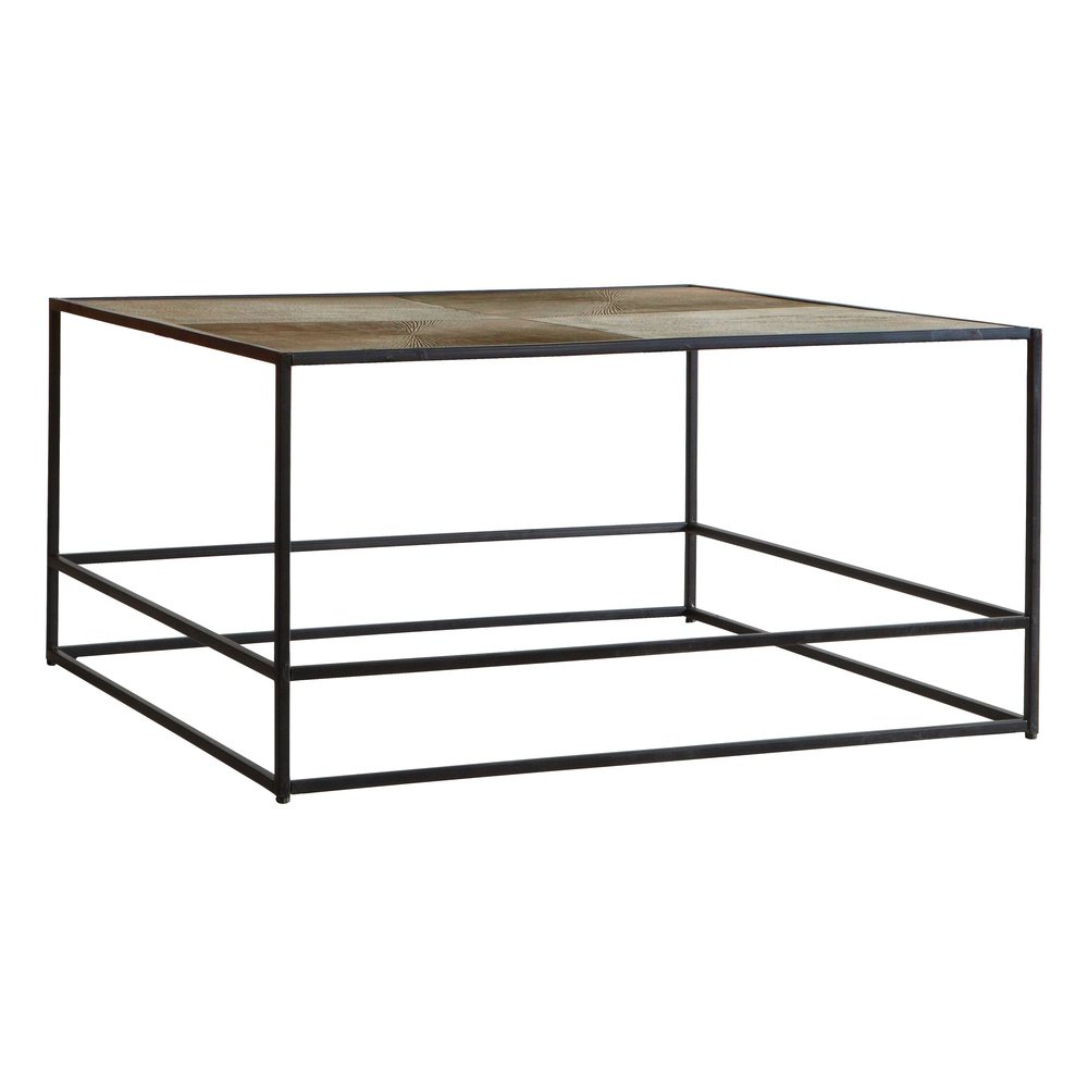  GalleryDirect-Gallery Interiors Hadston Coffee Table in Antique Gold-Gold 061 