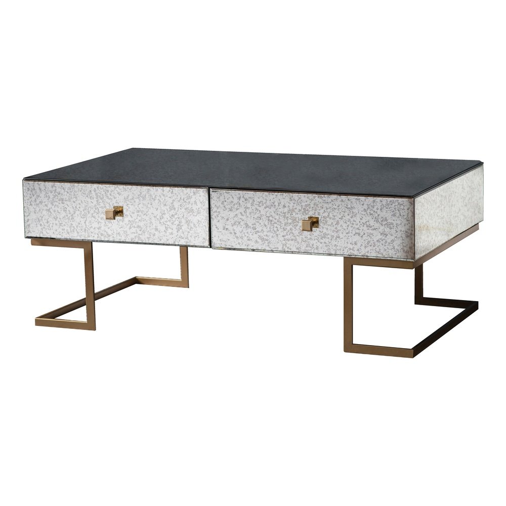  GalleryDirect-Gallery Interiors Amberley 4 Drawer Coffee Table-Gold 893 